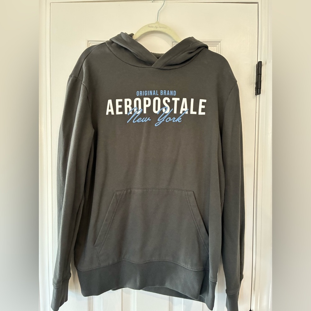 Aeropostale Men's Dark Gray Hoodie